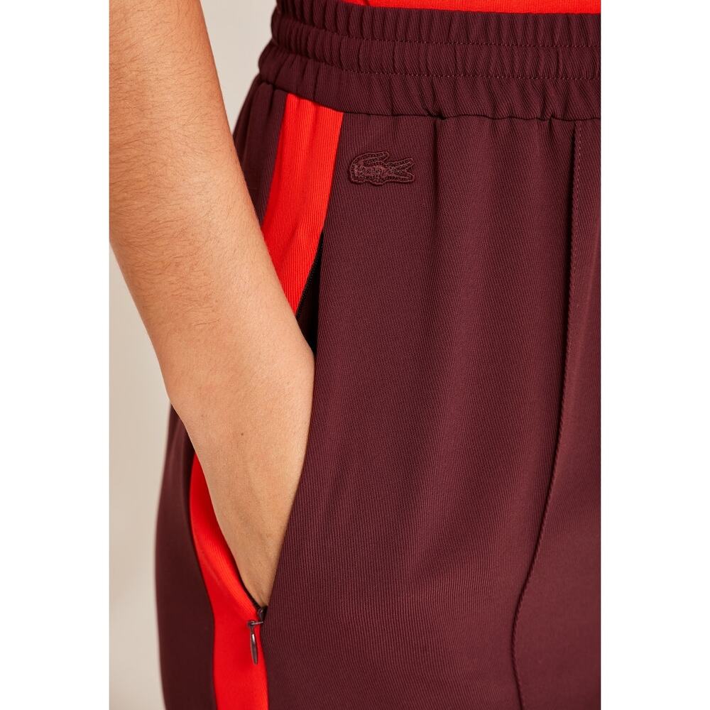 Lacoste Side Striped Pull On Jogger Pants Size EU 32 Red - Picture 6 of 12